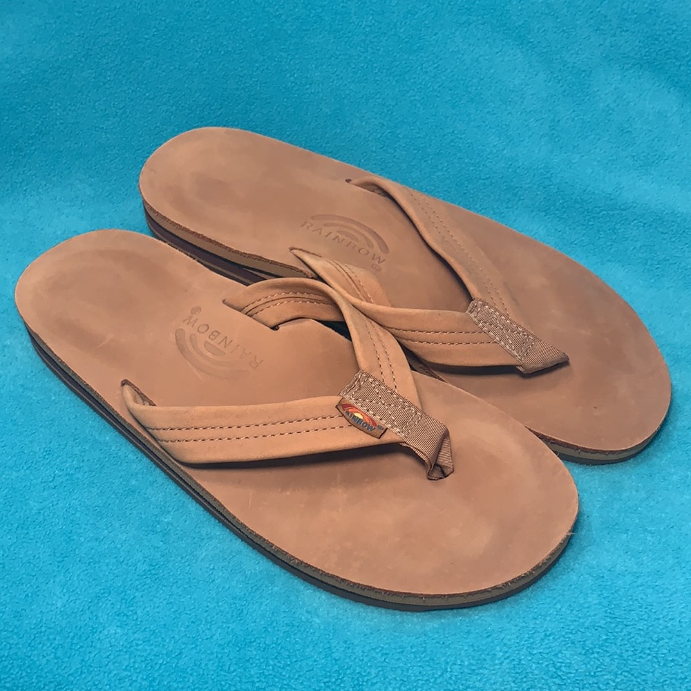 NWOT-Rainbow-men’s-size XL (11-12),leather sandals